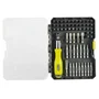Ryobi Estuche de Puntas de Atornillar 59 Piezas 5132002251 - RAK59SD con Destornillador para Atornilladores Manuales y Taladros